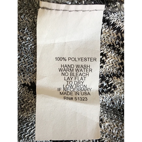 Yvos Open Front Wave Striped Knit Cardigan XL - Picture 8 of 8